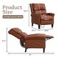 preview thumbnail 42 of 46, HOMYKA Upholstered Chaise Lounge with Nail Trim for Living Room
