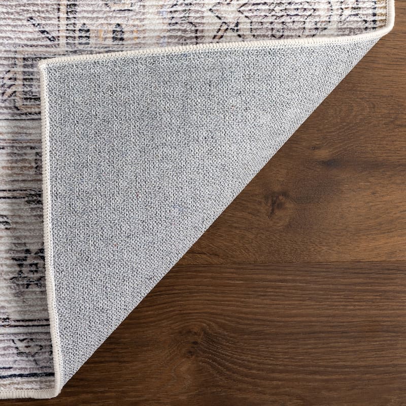Nuloom Kaleen Medallion SplashGuard Machine Washable Area Rug