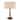 18.5 in. Retro Walnut Wooden Table Lamp with Velvet Shade and Solid Wood Base