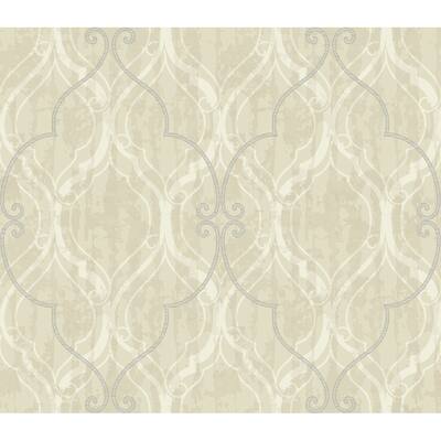 Seabrook Designs Corsica Ogee Unpasted Wallpaper