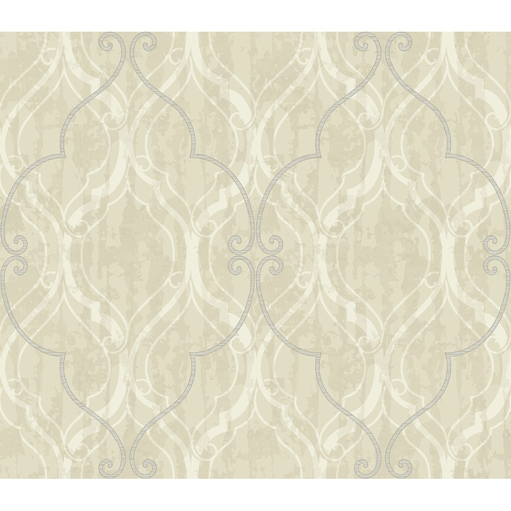 Seabrook Designs Corsica Ogee Unpasted Wallpaper