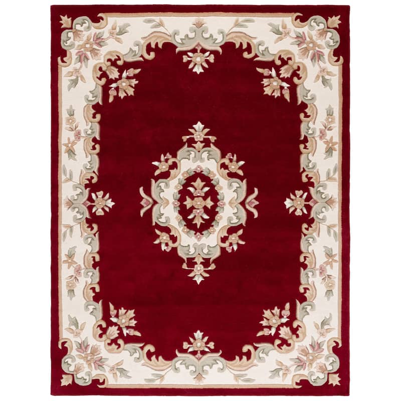 SAFAVIEH Handmade Aubusson Hale Traditional Wool Rug.