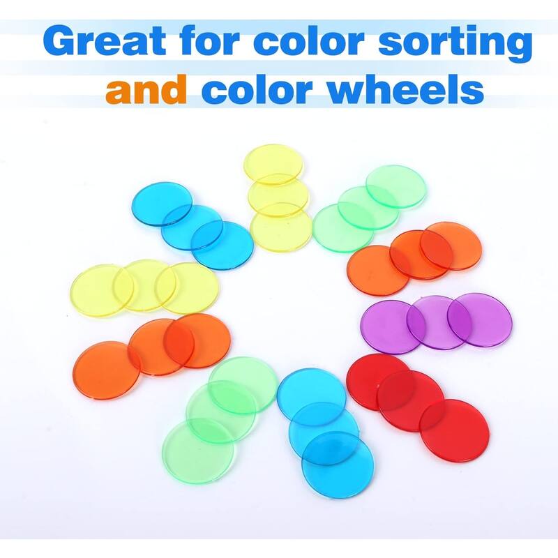 GSE™ 500-Pack 3/4-inch Plastic Bingo Chips for Bingo Game, Counting, Sorting, Science, Educational Markers