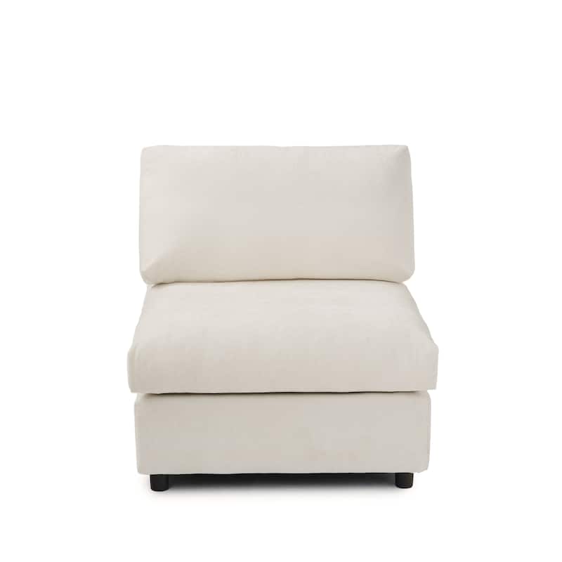 Modern Convertible Sectional Sofa Couch, 100" Cloud Modular Couches 3 Seat Sectional Sofas for Living Room