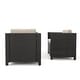 preview thumbnail 33 of 80, Puerta Outdoor 4-piece Patio Chat Set by Christopher Knight Home Dark Brown Wicker with Beige Cushions + Cover