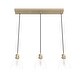 preview thumbnail 15 of 13, Hunter Van Nuys 3-Light Linear Cluster Pendant - Kitchen Island, Dining Room - Vintage, Industrial, Contemporary