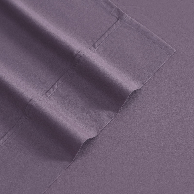 Eddie Bauer Brushed Percale Solid Cotton Sheet Set
