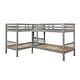 preview thumbnail 10 of 15, Furniture of America Ness Traditional Twin-over-Twin Bunk Bed with Trundle