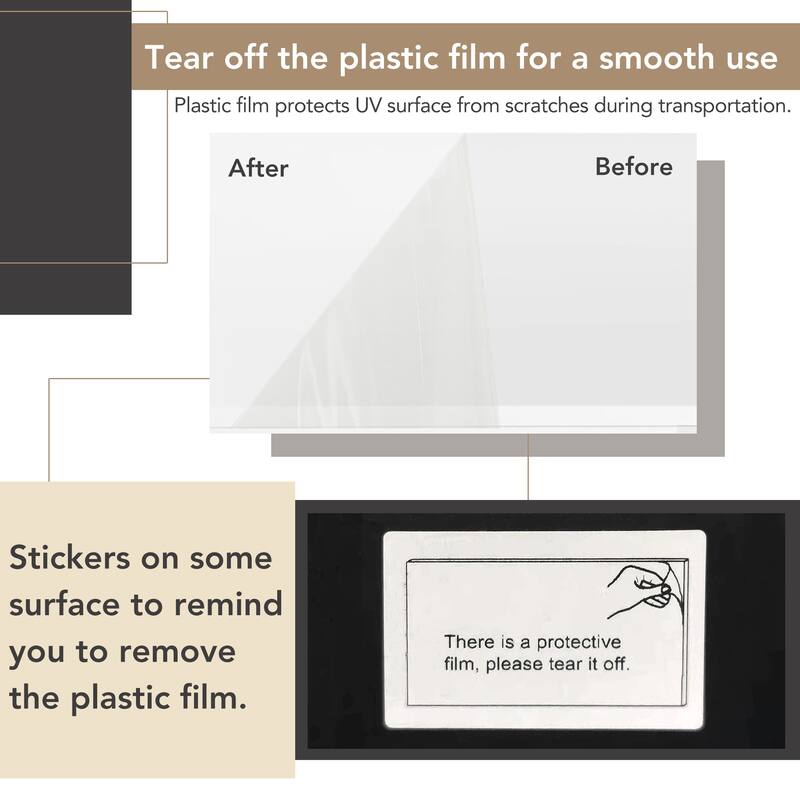 High Gloss Coffee Table with 2 Drawers and Hidden Storage, Two-Tone Center Table - 41.3" W × 23.6" D × 15.7" H