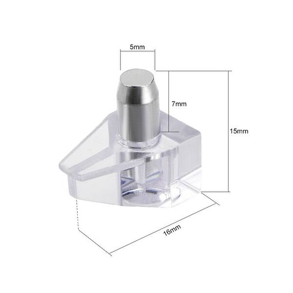 Shelf Pegs Shelf Clips Shelf Holder Pins for Book Shelves Supplies 10pcs 5mm/0.20 inch