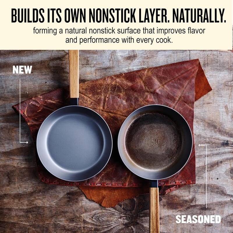 Alva Forest Carbon Steel Pan Pre-Seasoned with Natural Mineral Oil