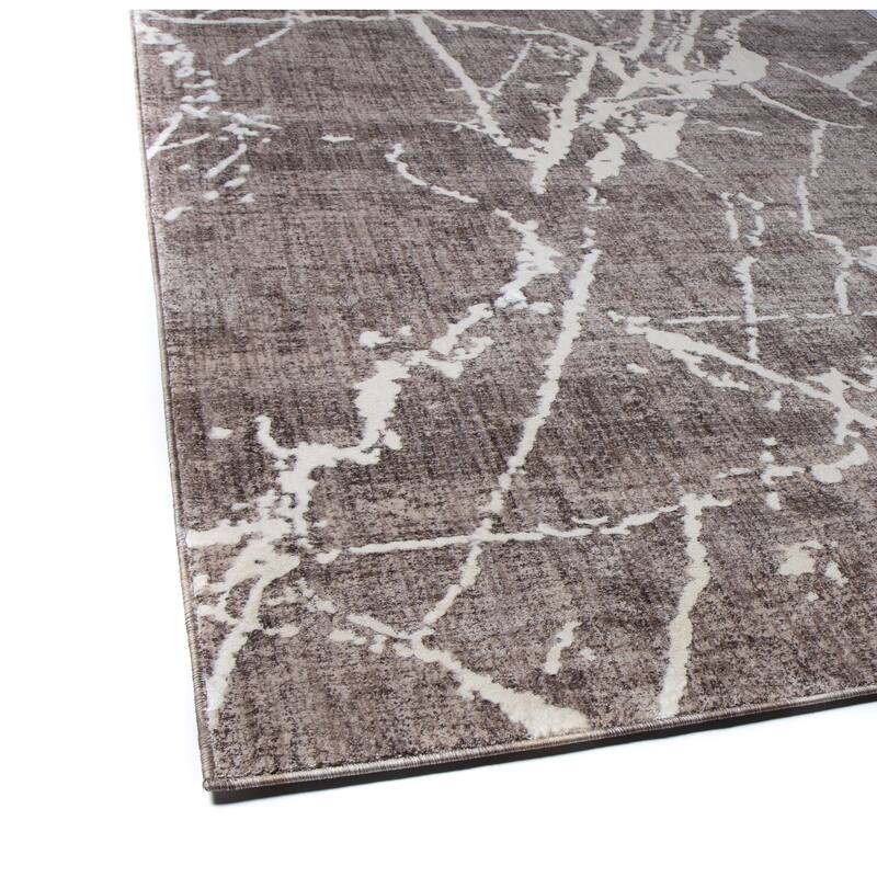 Bashian Fletcher Beige Contemporary Area Rug