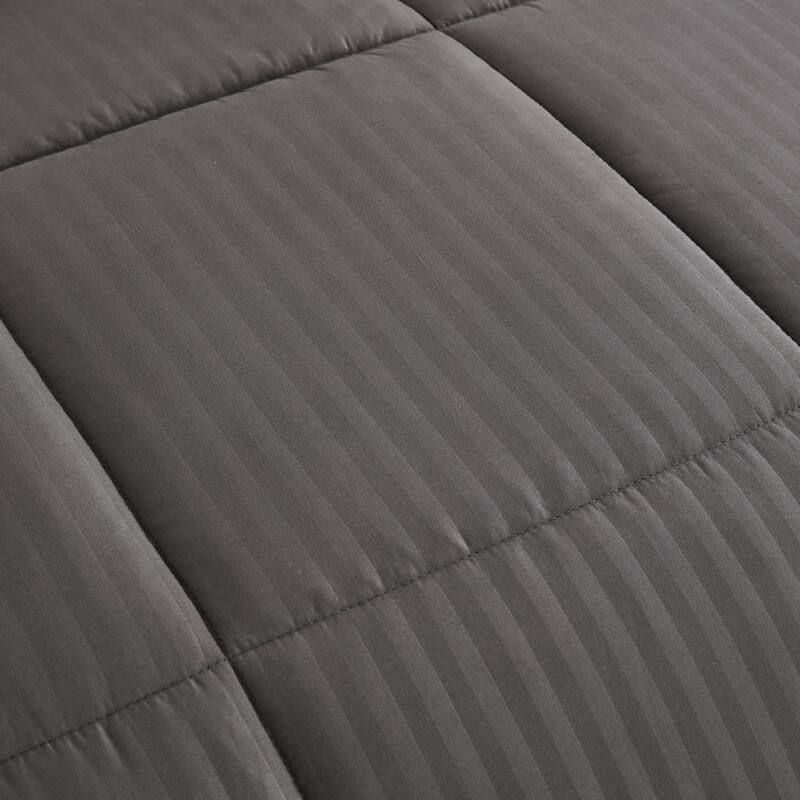 Sweet Home Collection 8 Piece Embossed Dobby Stripe Bed In A Bag All Season Complete Set