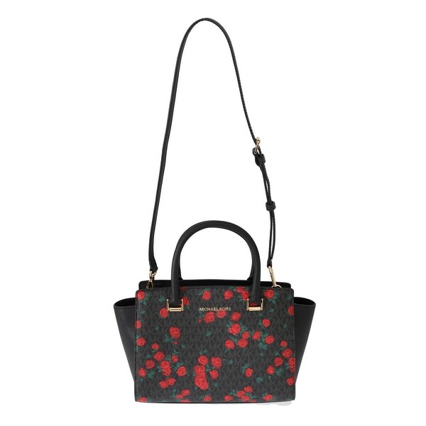 red and black michael kors bag