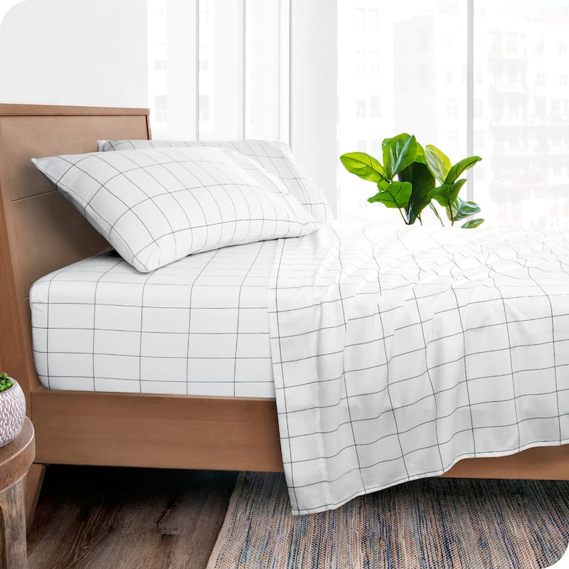 Bare Home Double Brushed Deep Pocket Printed Sheet Set