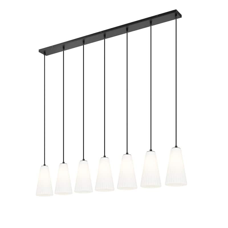 Z-Lite 3043P6-7L Farrell 7 Light 54" Wide Linear Chandelier