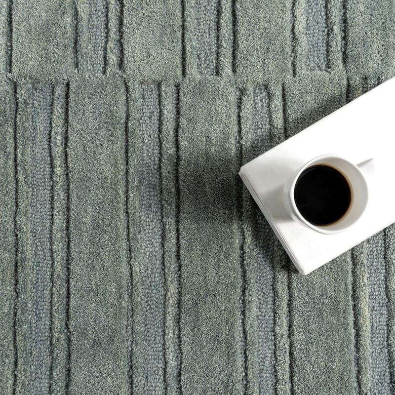 Starke Checked Wool Area Rug