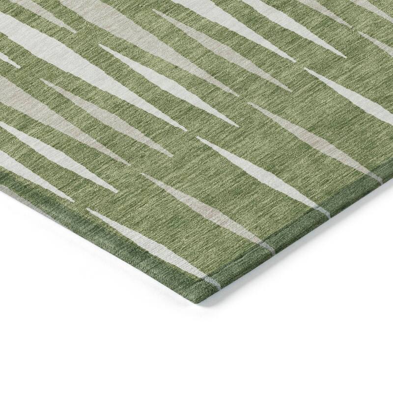 Machine Washable Indoor/ Outdoor Chantille Mosaic Contemporary Rug