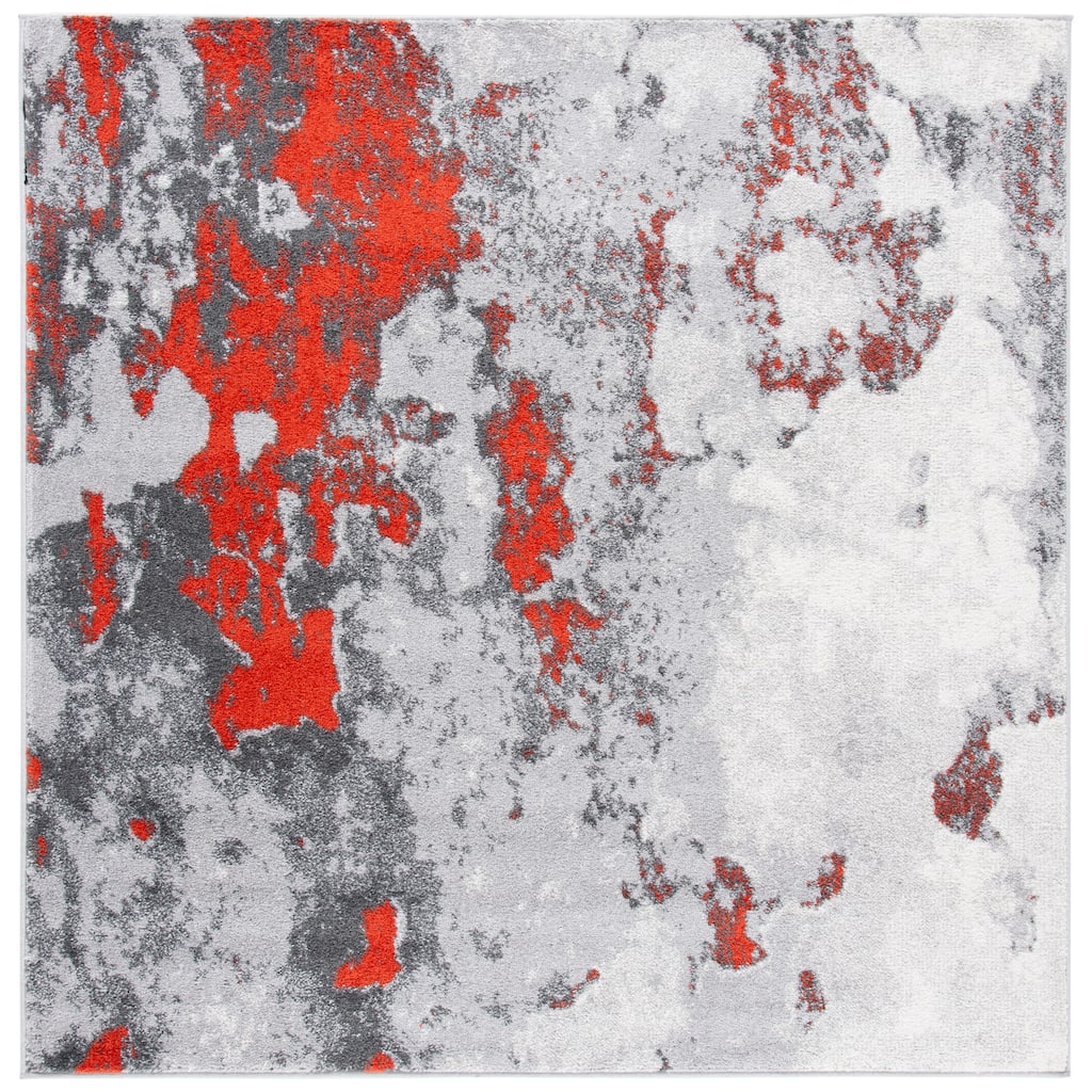 SAFAVIEH, Adirondack Hiromi Abstract Glam Rug - 6' Round