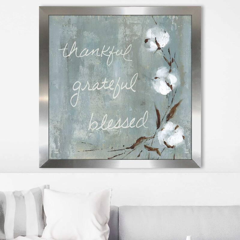 "Cotton Thankful" by Carol Robinson Print on Acrylic