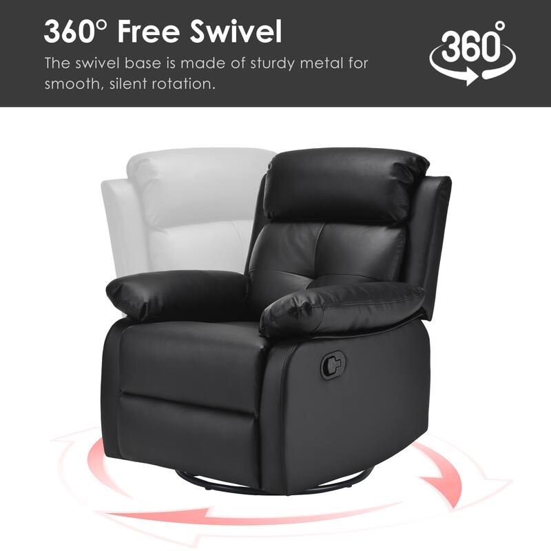 Small Rocker Swivel Recliner Chair for Adults Women for Small Spaces, Bedroom, Living Room