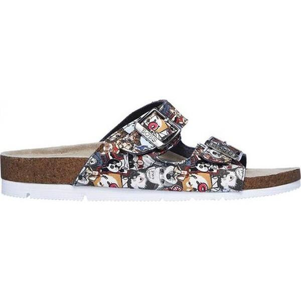 Shop Skechers Women S Bobs Beatnik Pup Trails Slide Gray Multi