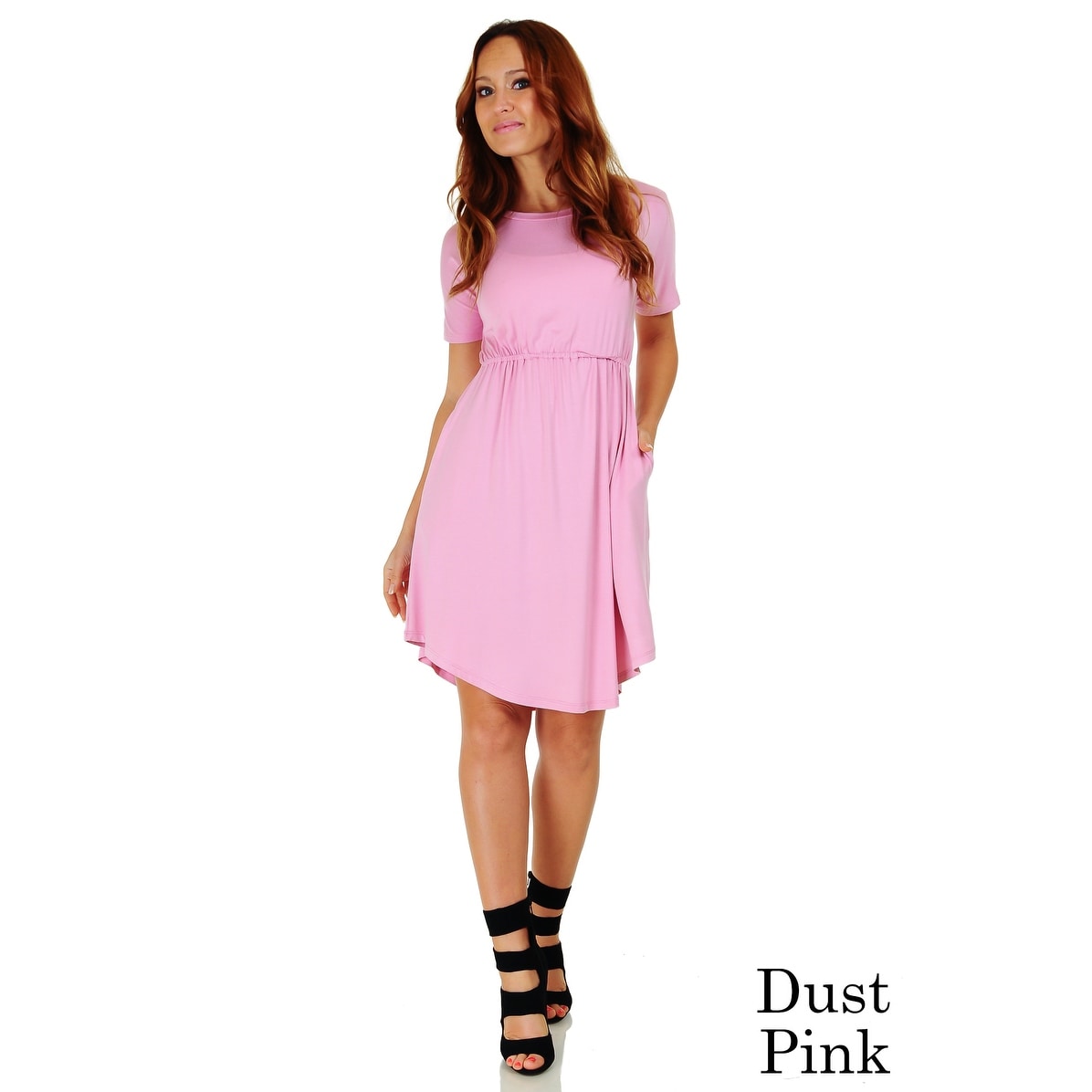 Shop Simply Ravishing Women S Short Sleeve Casual Knee Length