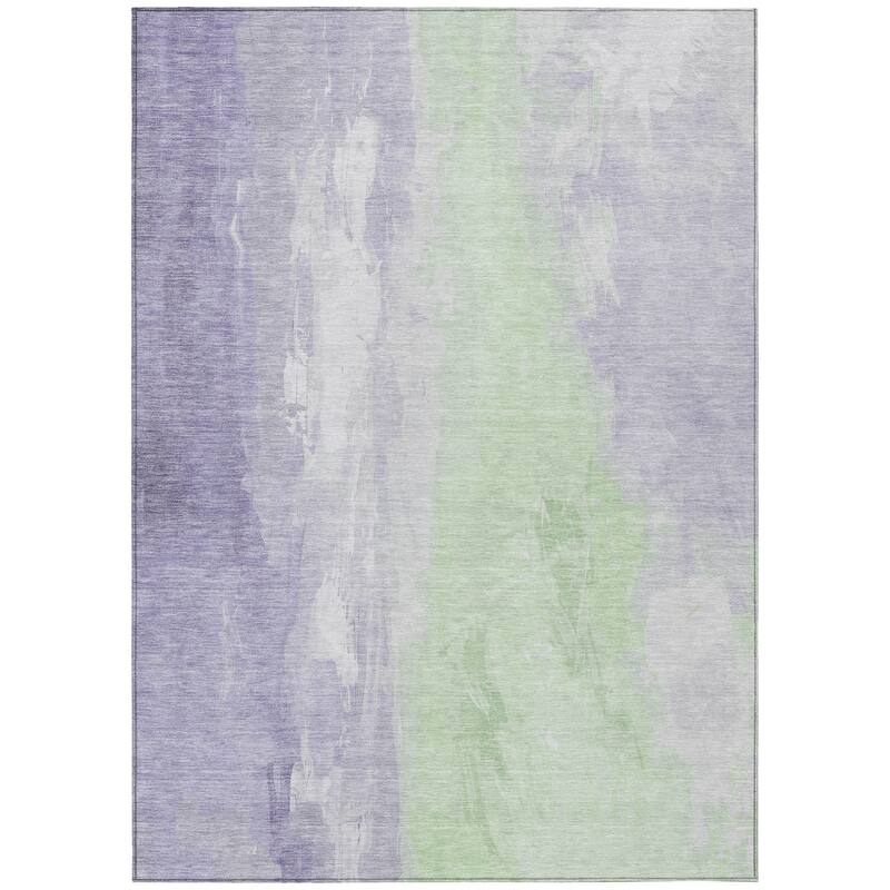 HomeRoots Abstract Transitional Rectangle Outdoor Rug