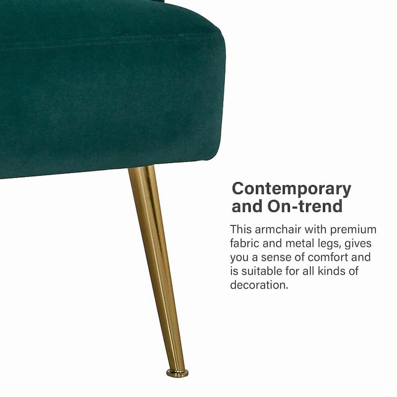 Ferrera Comfy Accent Armchair with Recessed Arms Set of 2