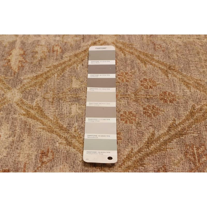 ECARPETGALLERY Hand-knotted Chobi Finest Taupe Wool Rug - 6'1 x 8'7