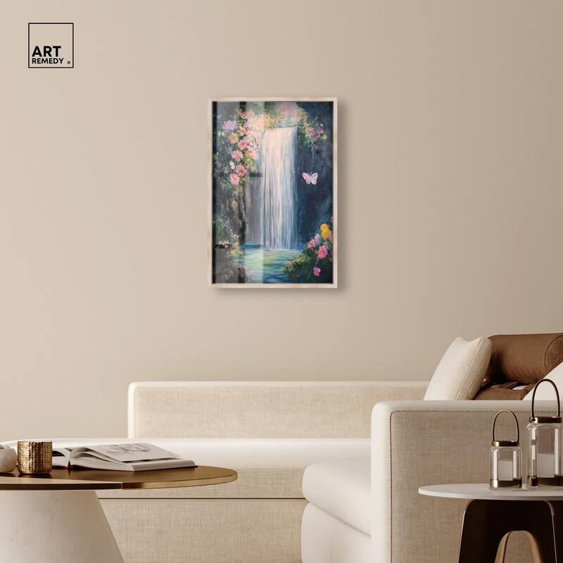 Hidden Falls I Shadowbox by Art Remedy