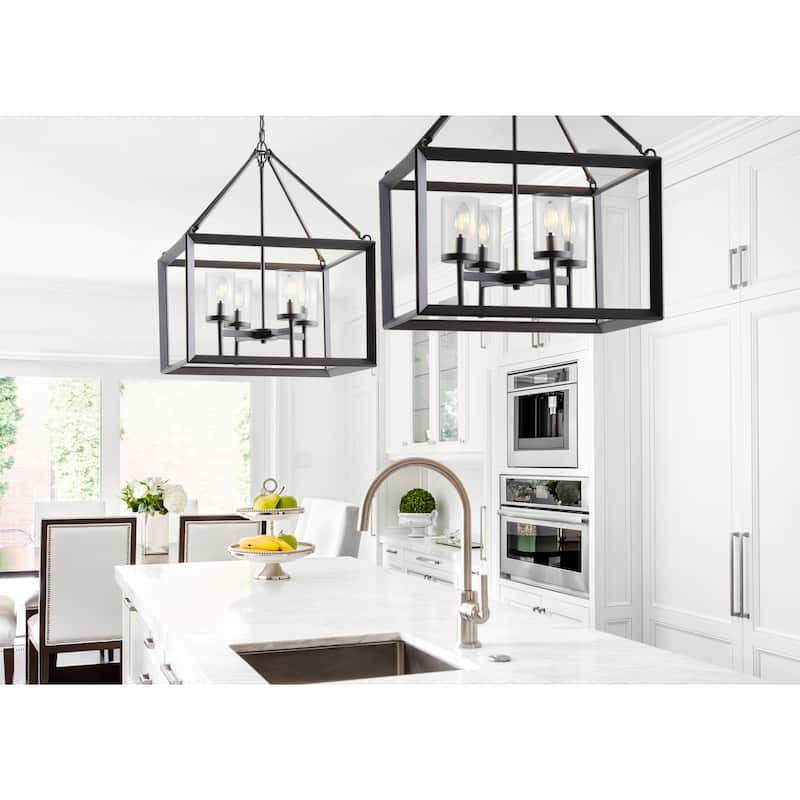 Gloria 12" 3-light Metal/Glass LED Pendant, Oil Rubbed Bronze by JONATHAN Y