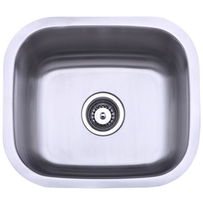 Kingston Brass 17.93" Undermount Single Basin Stainless Steel Kitchen - Brushed Nickel