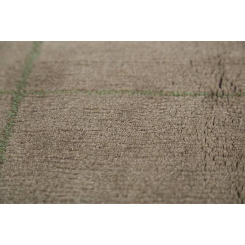 Nepalese Oriental Area Rug Hand-Knotted Wool Carpet - 9'0"x 11'7"