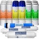 preview thumbnail 1 of 8, iSpring 3-Year Replacement Filter Set for 75GPD 5-Stage Reverse Osmosis Water Filter - White - 10x2.5