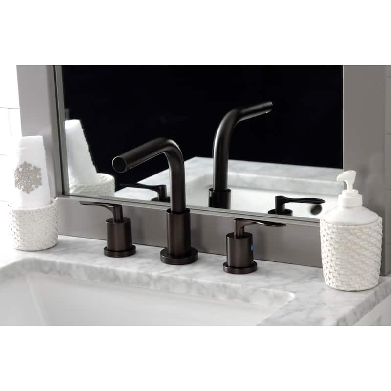 Kingston Brass Serena 1.2 GPM Widespread Bathroom Faucet with Pop-Up