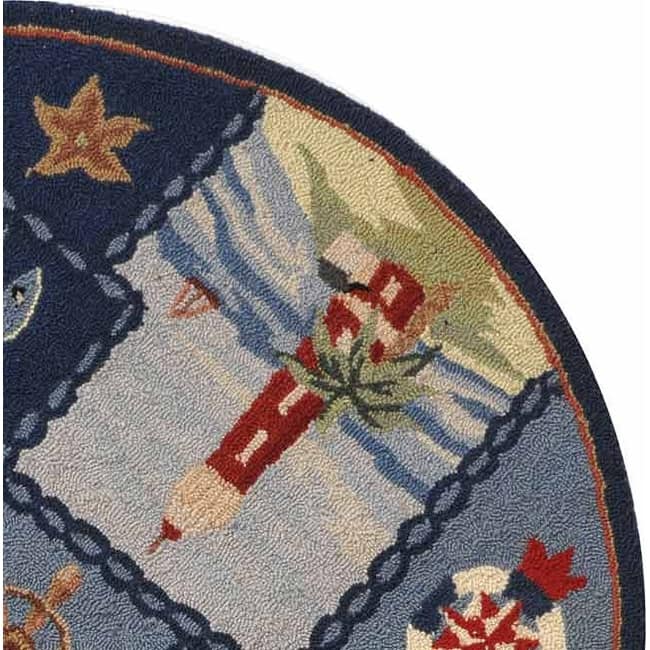 SAFAVIEH Handmade Chelsea Laurenzia French Country Nautical Wool Rug