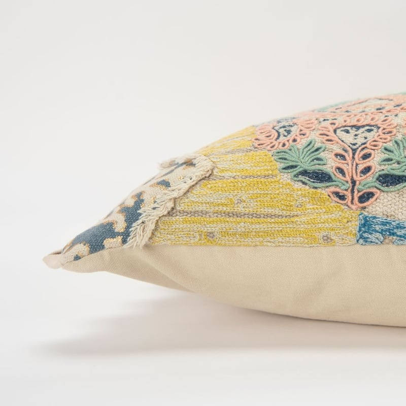Navy Abstract Decorative Pillow