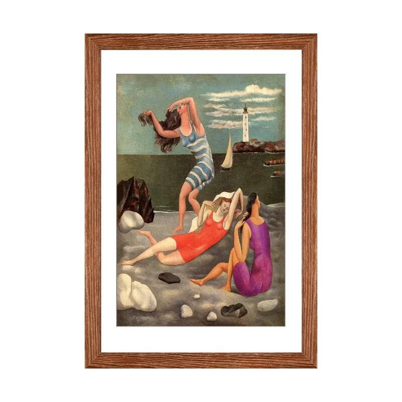iCanvas "The Bathers" by Pablo Picasso - Walnut - 24x16x1