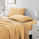 preview thumbnail 25 of 101, Vilano 21-inch Extra Deep Pocket 4-Piece Bed Sheet Set with Pleated Hem