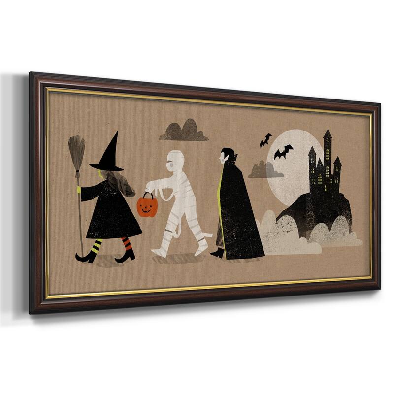 Graphic Halloween Collection D Premium Framed Canvas- Ready to Hang