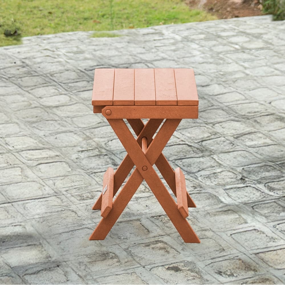 Riverstone Fully Assembled All-Weather Recycled HDPE Outdoor Folding Bistro table