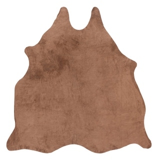 SAFAVIEH Handmade Cow Hide Devendra Cabin & Lodge Rug - Light Brown - 5' x 7'
