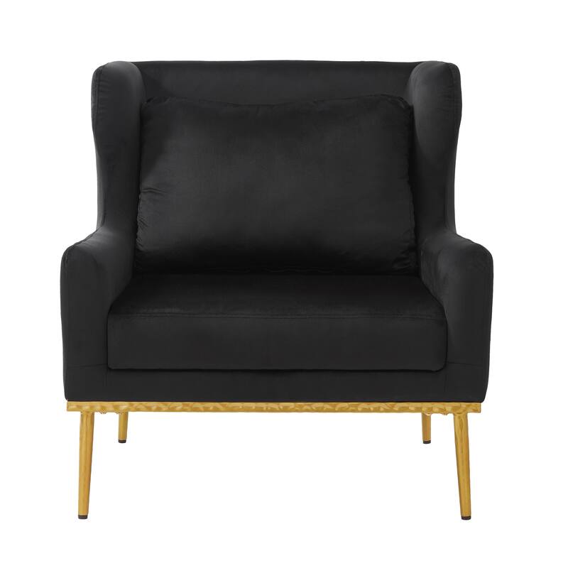 Modern Armchair Velvet Accent Chair Reading Chair Single Sofa Chair for Living Room, Bedroom, or Reading Corner