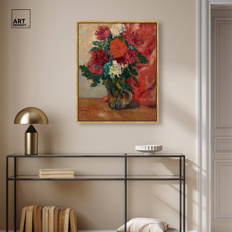 Valtat Dahlias Canvas by Art Remedy