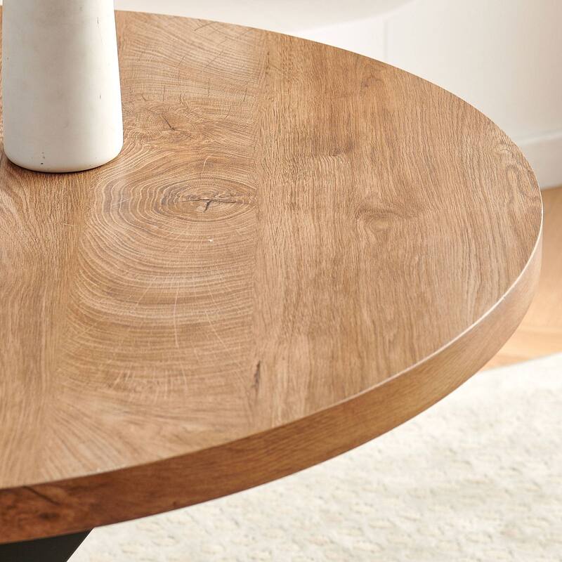 Howtai Modern Round Kitchen Dining Table Coffee Table