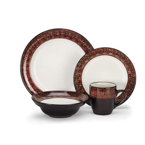 Cuisinart CDST1-S4Q2 Stoneware Madeleine 16-Piece Dinnerware Set