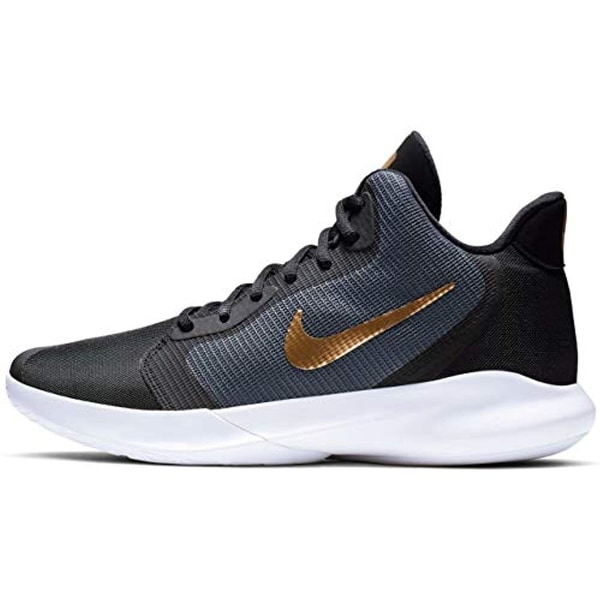 nike precision 3 black and gold