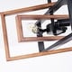 preview thumbnail 30 of 61, Zjvaive 3-Light Rectangular Semi Flush Mount Ceiling Light Farmhouse Metal Cage Light Fixture