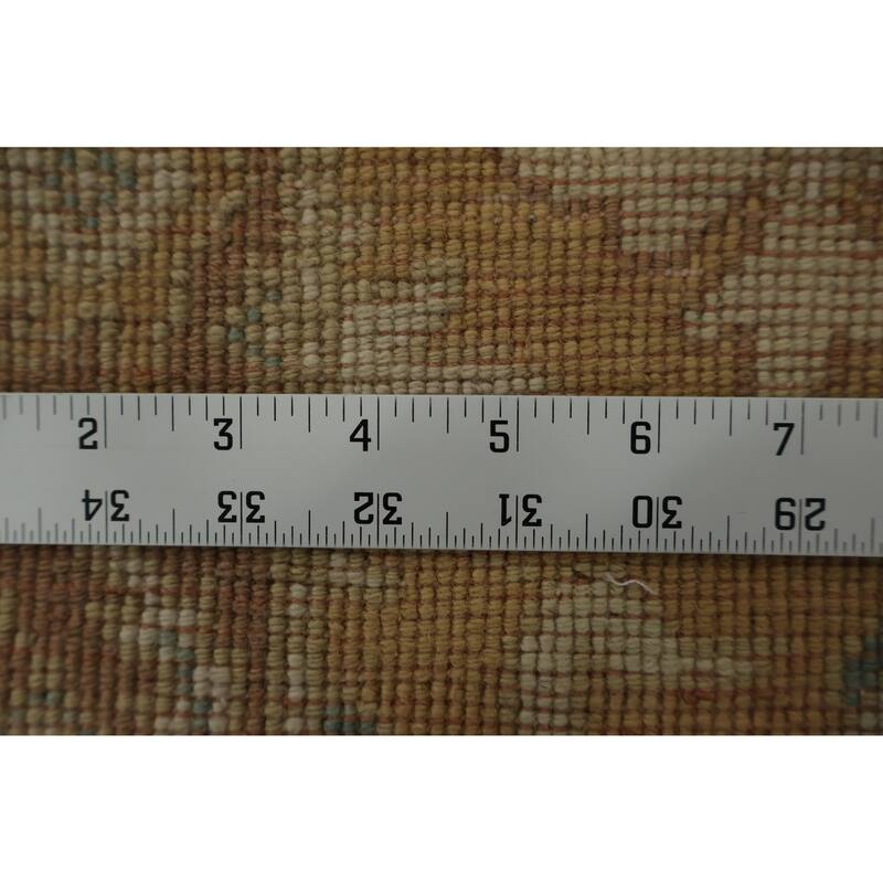 Hand Knotted Oriental 100% Wool Carpet Traditional All-Over Brown Ziegler Area Rug - 3' 0'' X 1' 11''